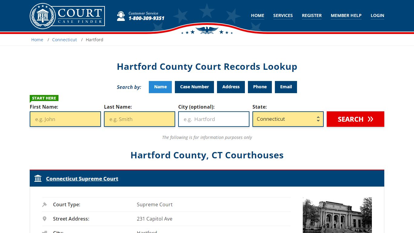 Hartford County Court Records | CT Case Lookup