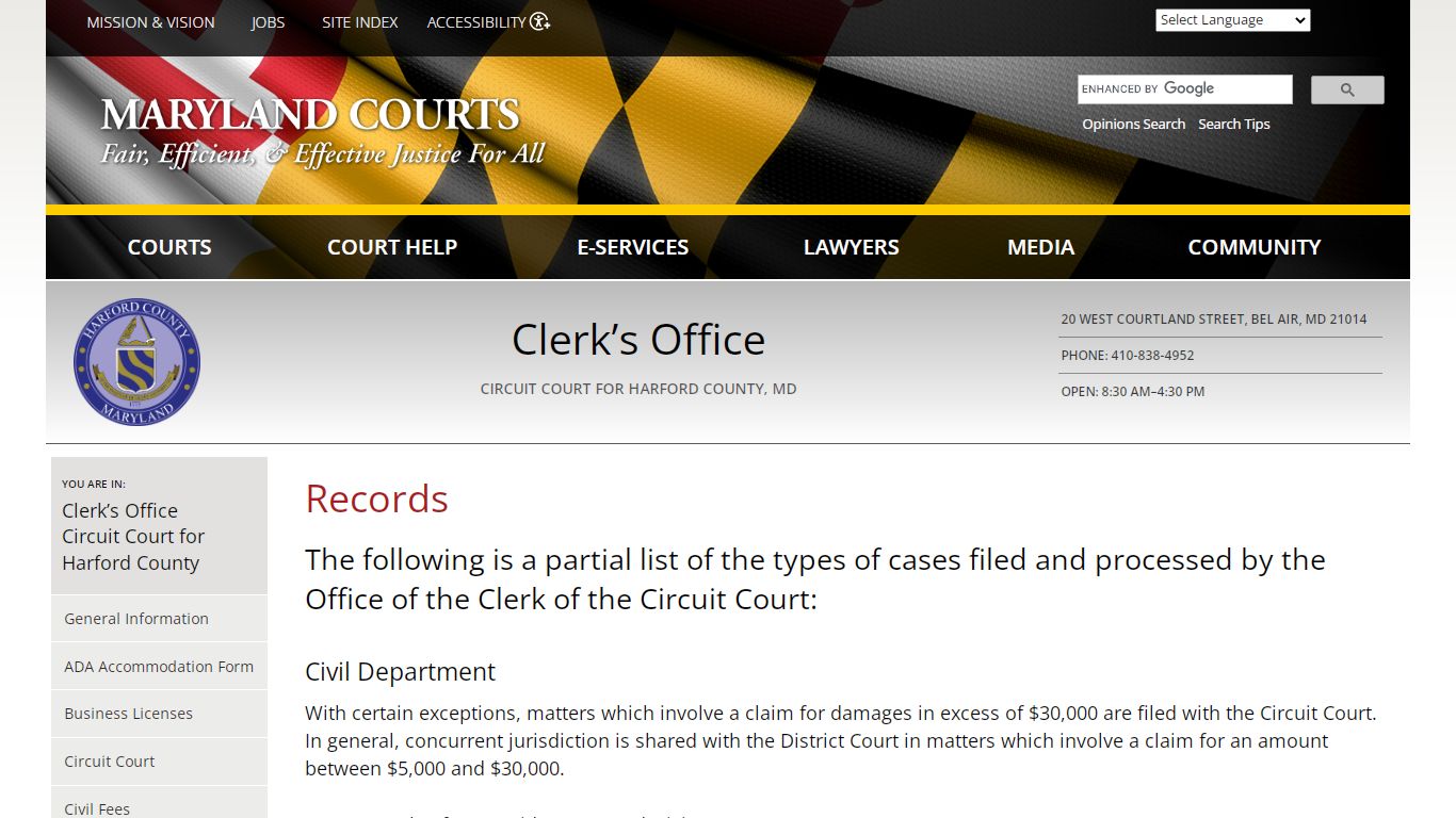 Records | Maryland Courts